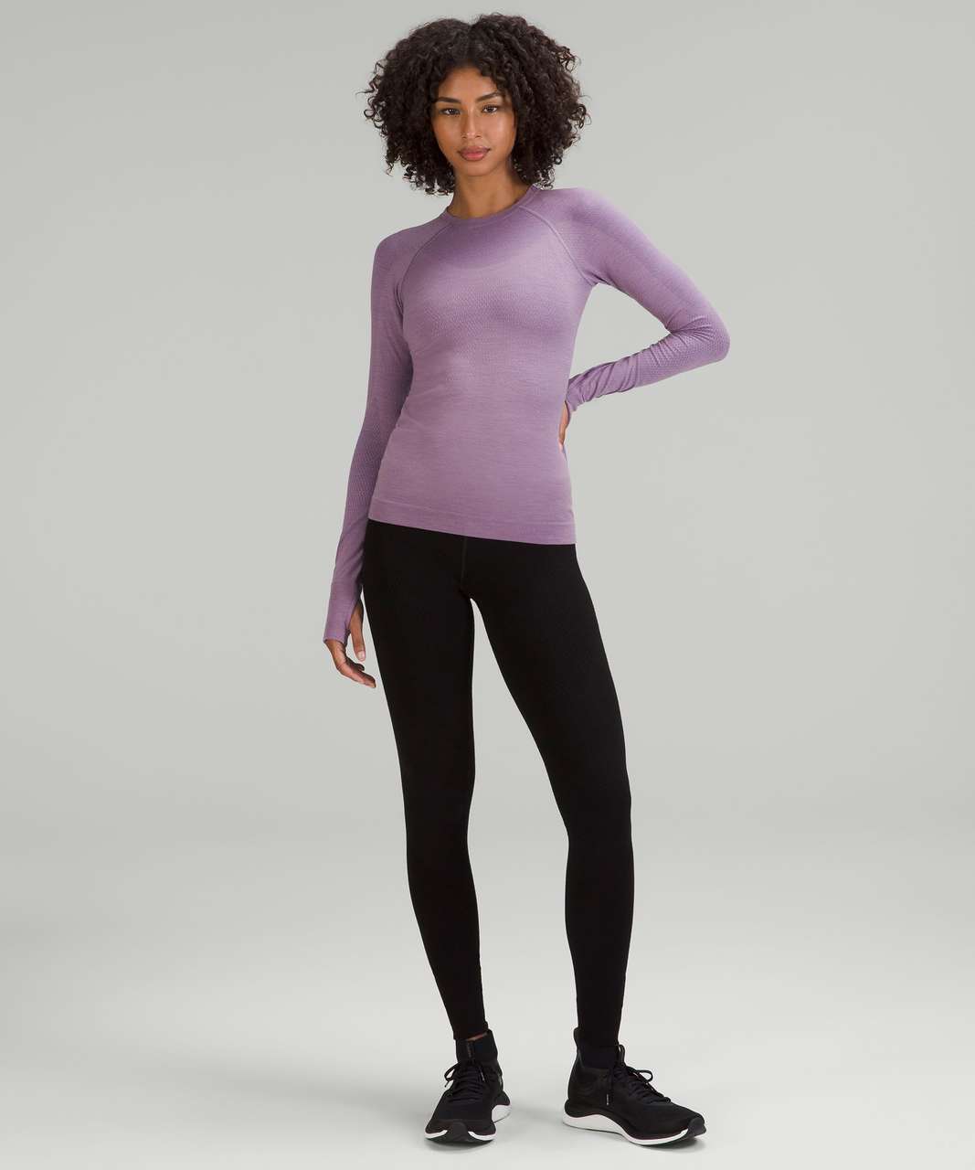 Lululemon Keep the Heat Thermal Long Sleeve Shirt - Purple Ash