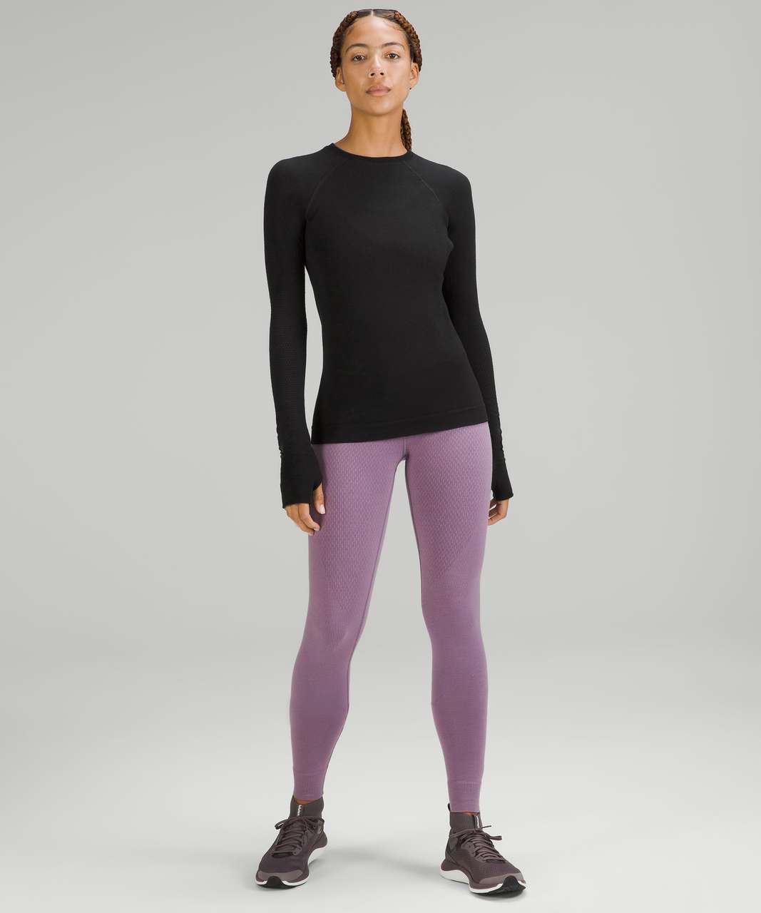 Lululemon Keep the Heat Thermal Long Sleeve Shirt - Black - lulu fanatics