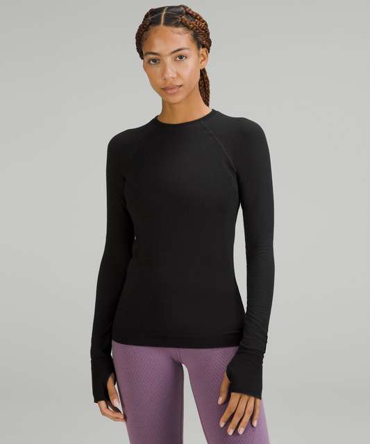 Lululemon Keep The Heat Thermal Long Sleeve - Petrol Blue - lulu fanatics