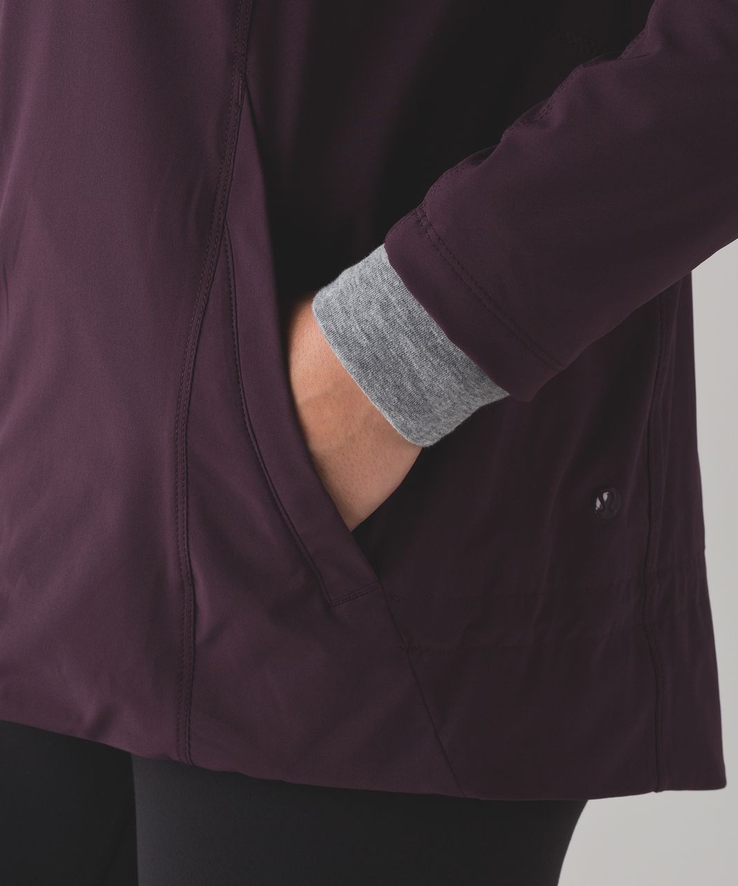 Lululemon Step To It Jacket - Black Cherry