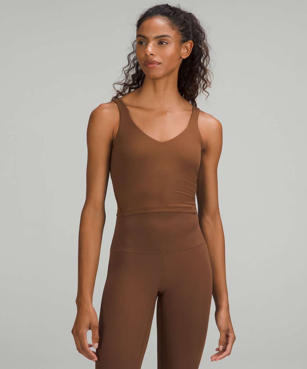 Brown Align jersey tank top, lululemon