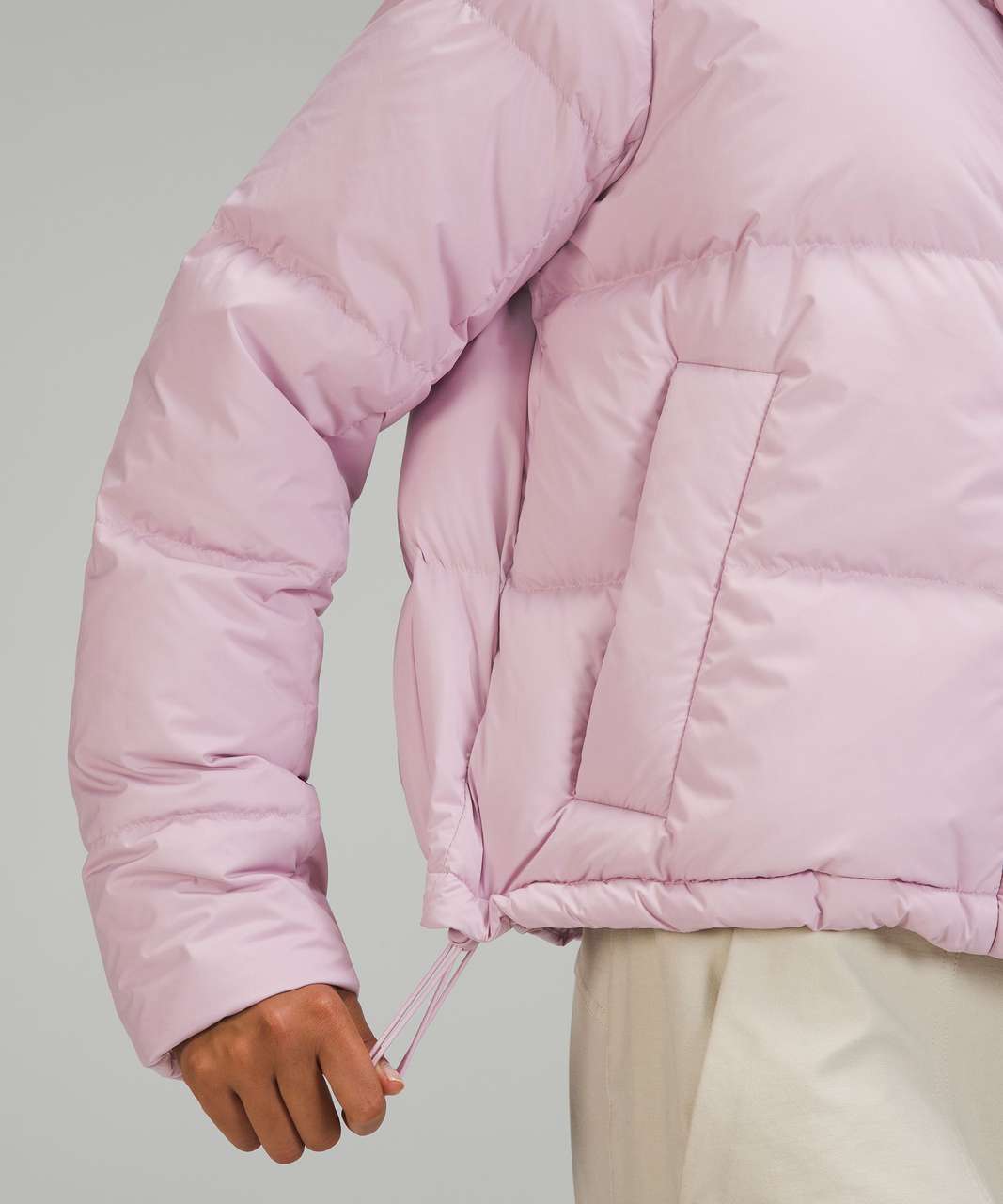 Lululemon Wunder Puff Cropped Jacket - Pink Peony