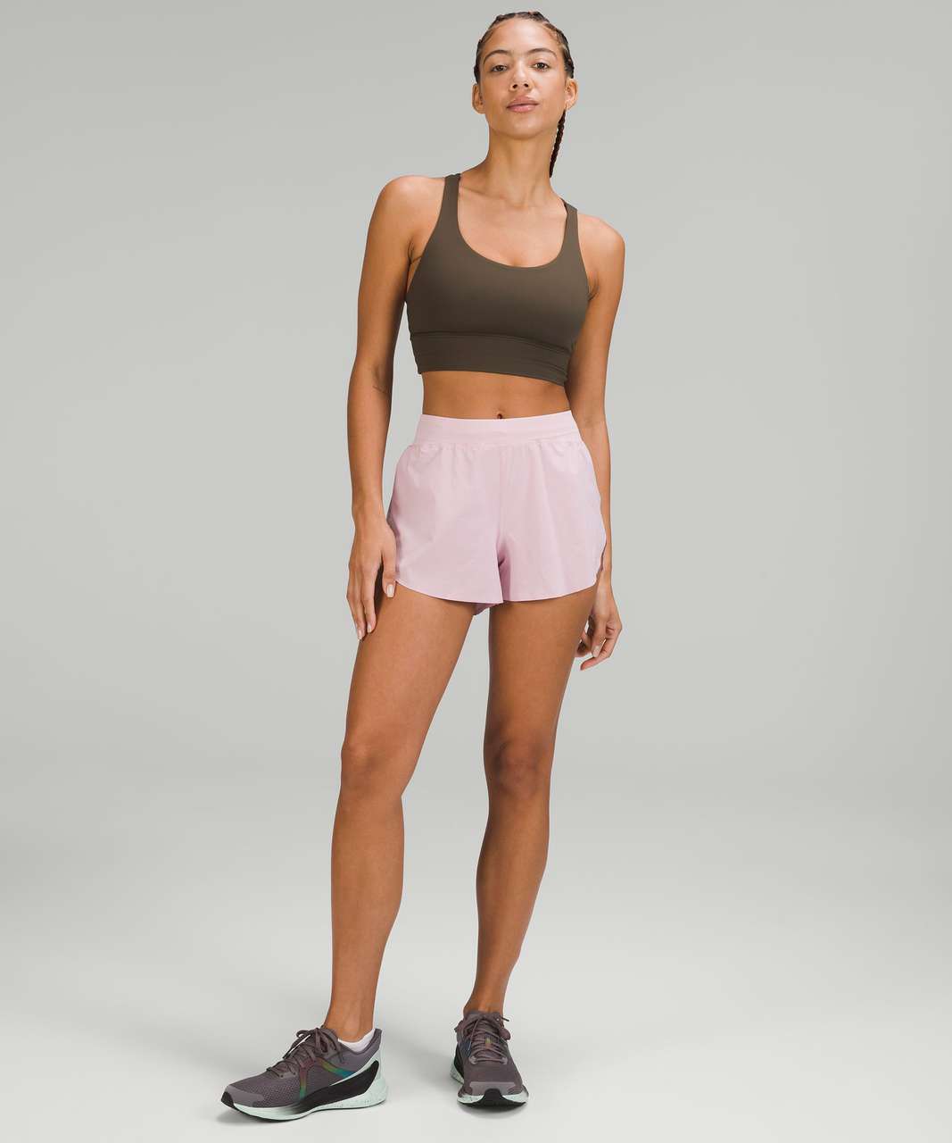 Lululemon Find Your Pace High-Rise Lined Short 3" - Pink Peony