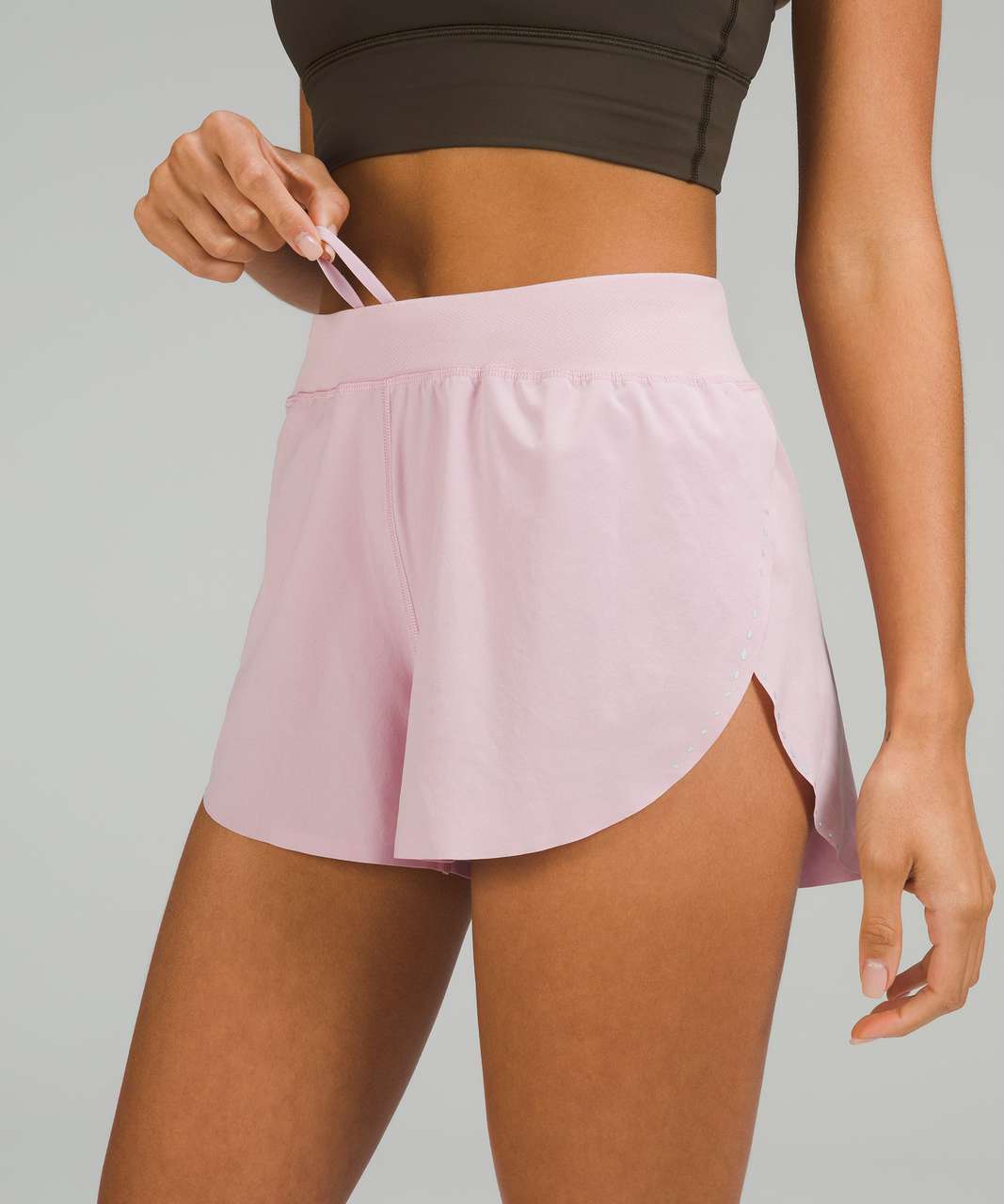 Lululemon Find Your Pace High-Rise Lined Short 3" - Pink Peony