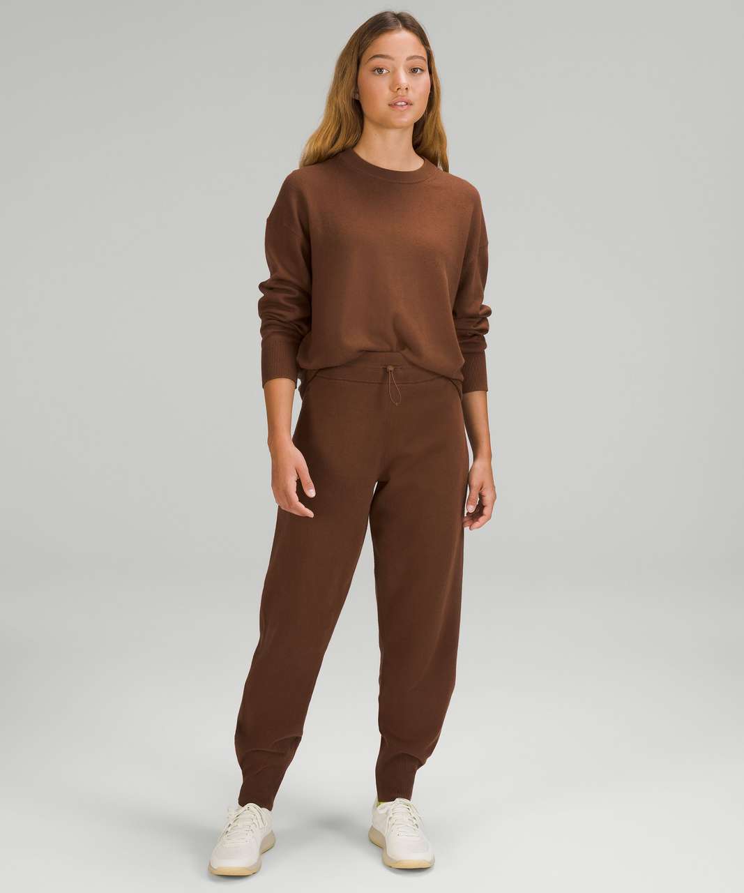 Sweatshirt Lululemon Brown size 6 US in Cotton - 41620171