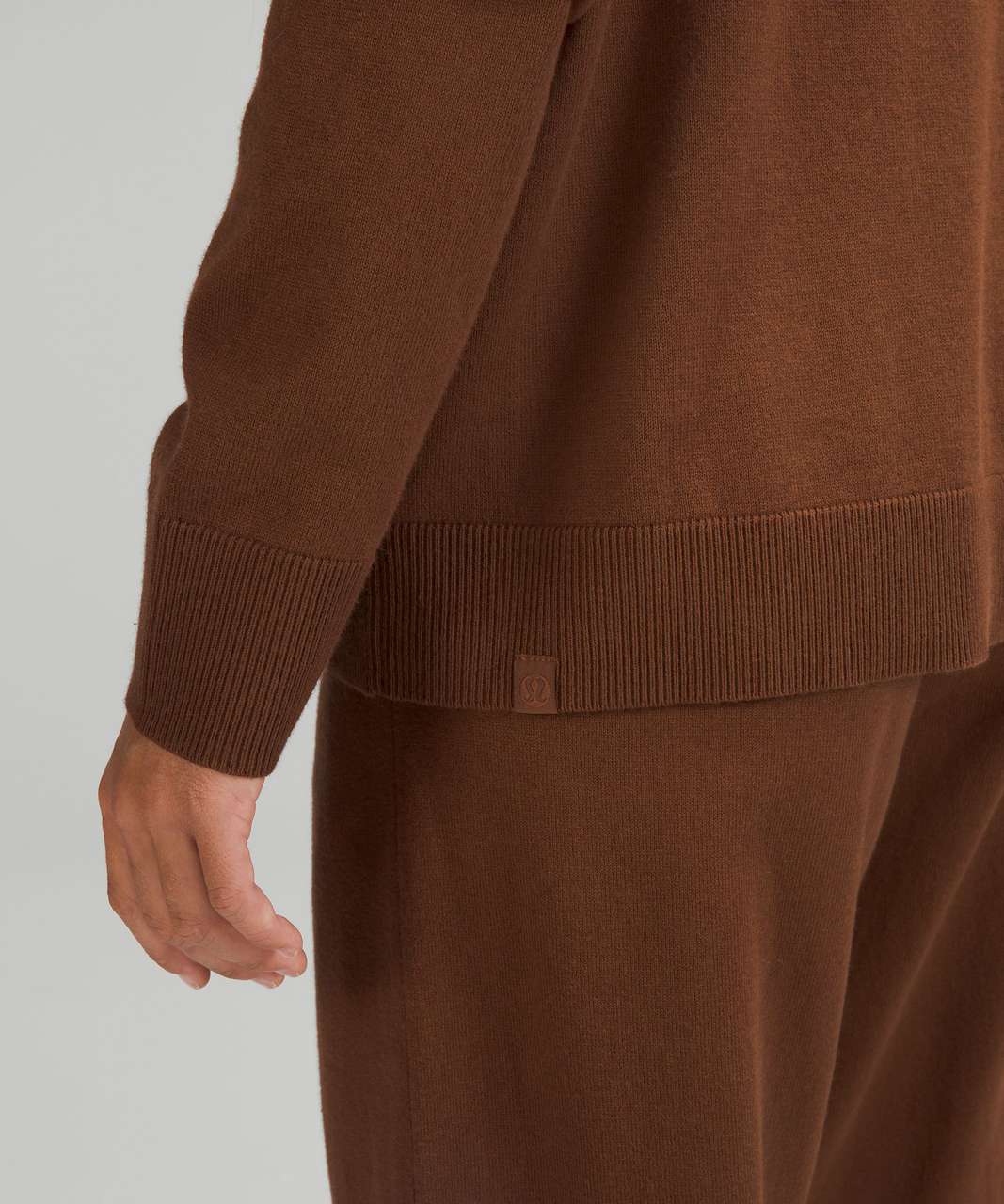 Lululemon Cotton-Cashmere Blend Sweater - Copper Brown - lulu fanatics