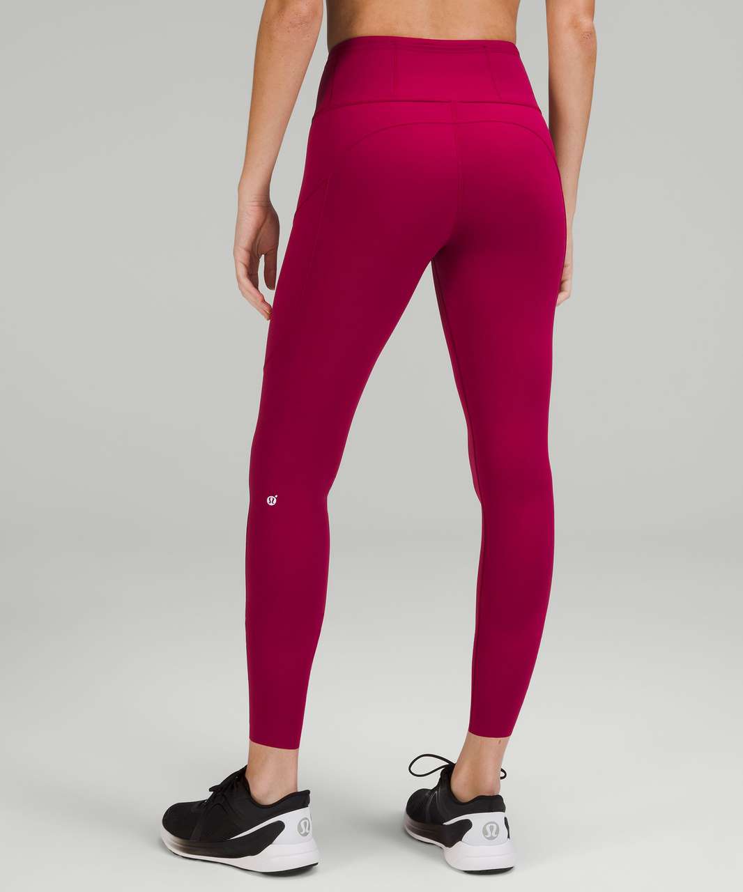 Lululemon Fast and Free High-Rise Crop 23" *Brushed Nulux - Pomegranate