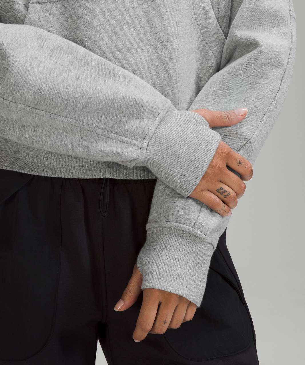Scuba oversized half zip hoodie Plush in heather gray . : r/lululemon