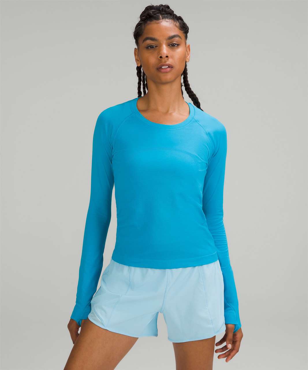 Lululemon Swiftly Tech Long Sleeve Shirt 2.0 *Race Length - Turquoise Tide / Turquoise Tide