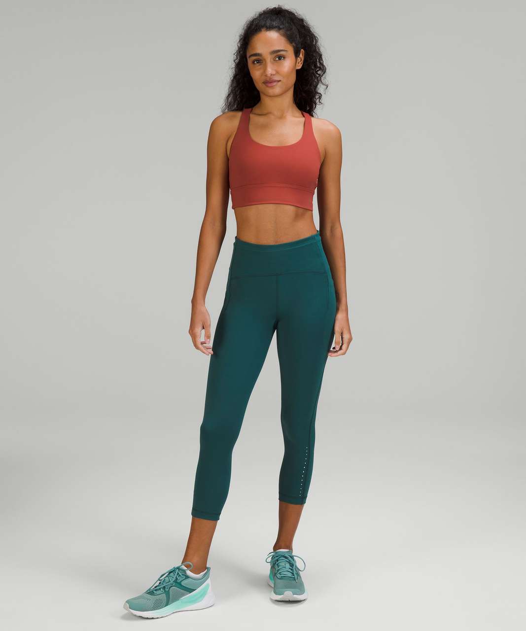 Lululemon Energy Longline Bra *Medium Support, B–D Cups - Cayenne