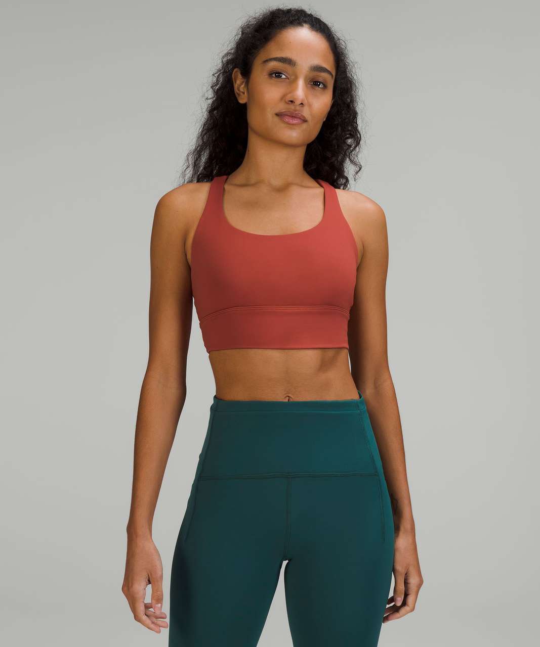 Lululemon Energy Longline Bra *Medium Support, B–D Cups - Cayenne