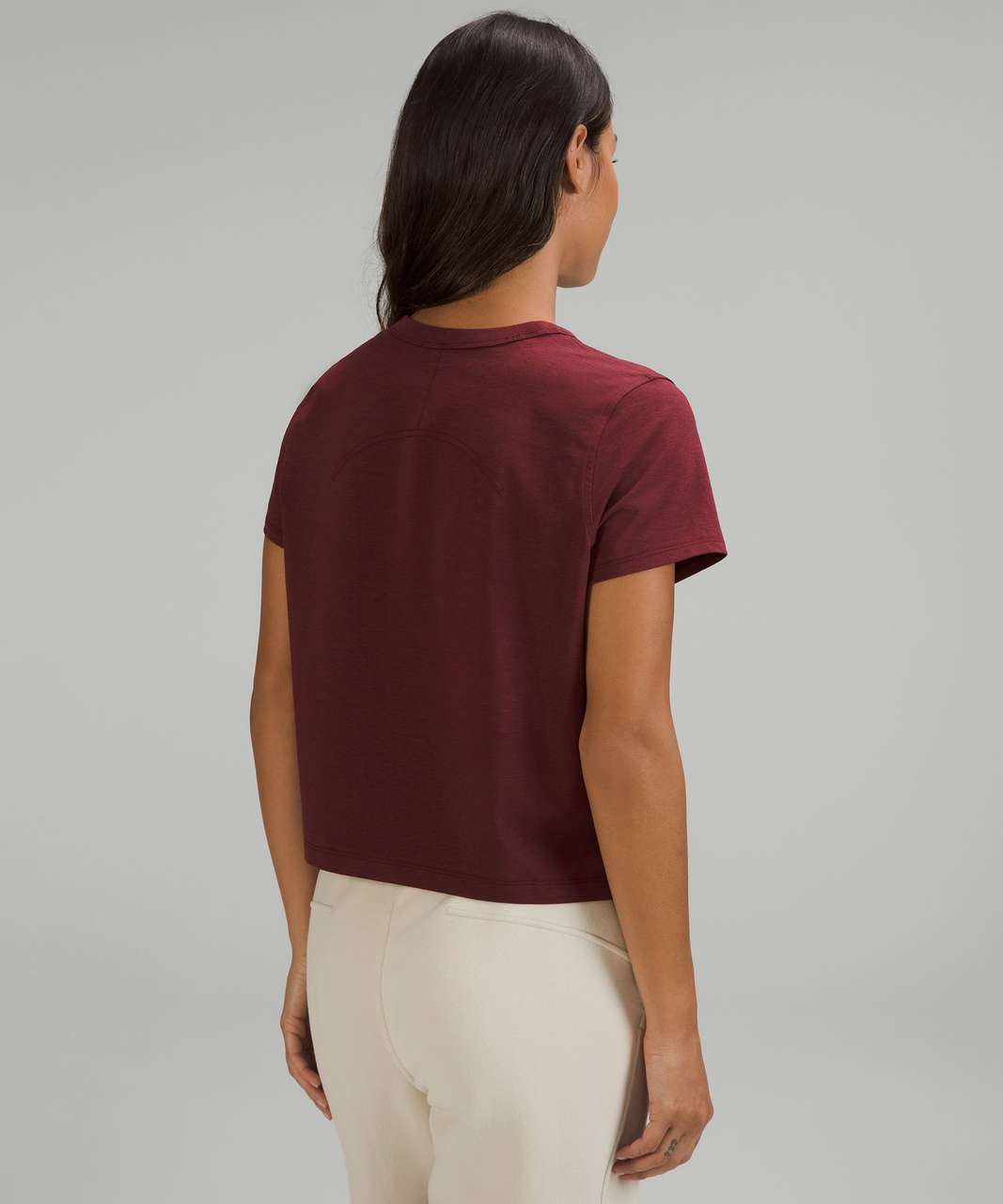 Lululemon Classic-Fit Cotton-Blend T-Shirt - Red Merlot
