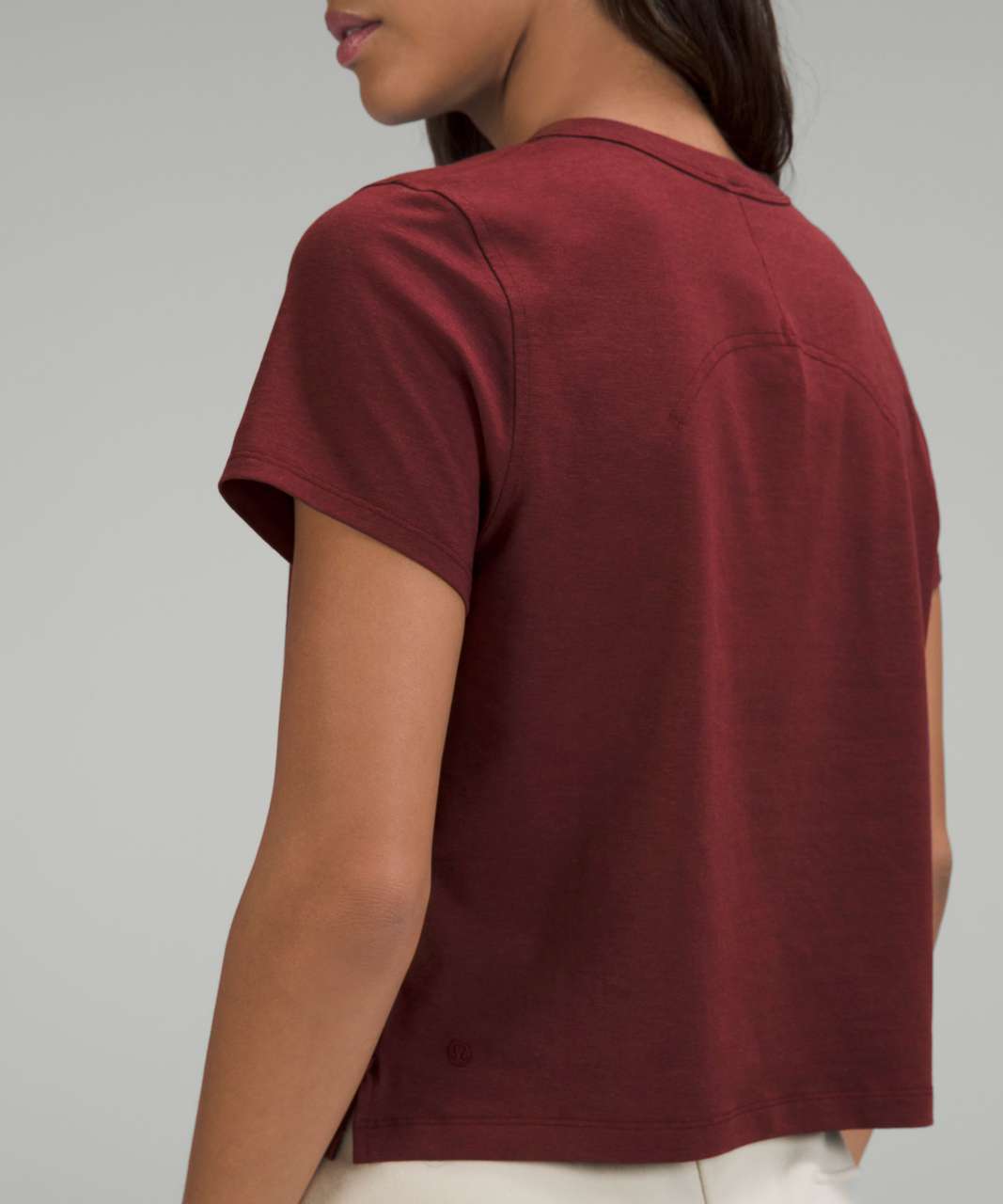 Lululemon Classic-Fit Cotton-Blend T-Shirt - Red Merlot