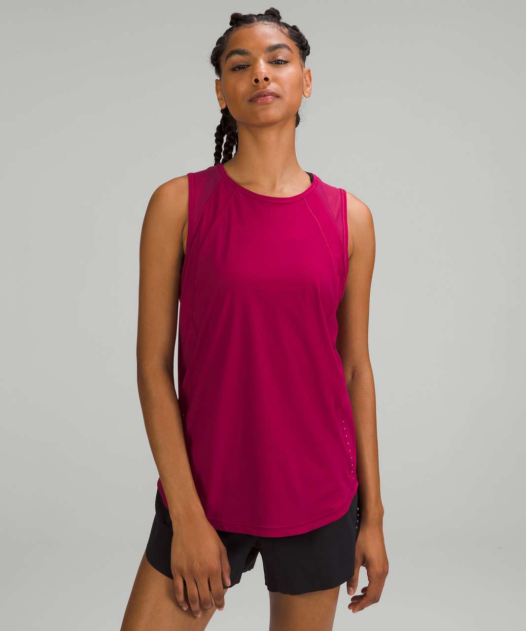 Lululemon Sculpt Cropped Tank Top - Pink Lychee - lulu fanatics