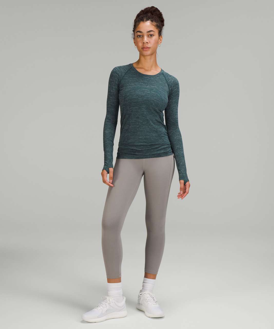 Lululemon Swiftly Tech Long Sleeve Shirt 2.0 - Wee Are From Space Green Jasper