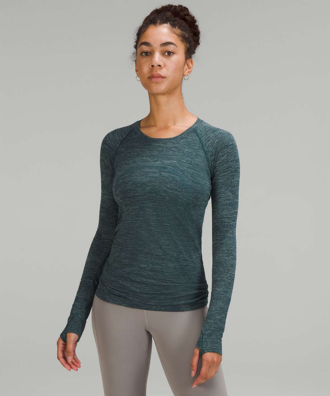 Lululemon Swiftly Tech Long Sleeve Shirt 2.0 - Wee Are From Space Green Jasper