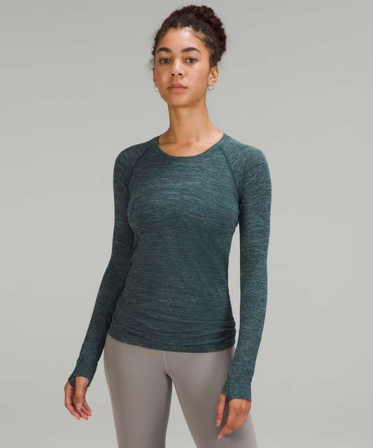 Lululemon Swiftly Tech Long-Sleeve Shirt 2.0 - Kelly Green / Kelly Green -  lulu fanatics