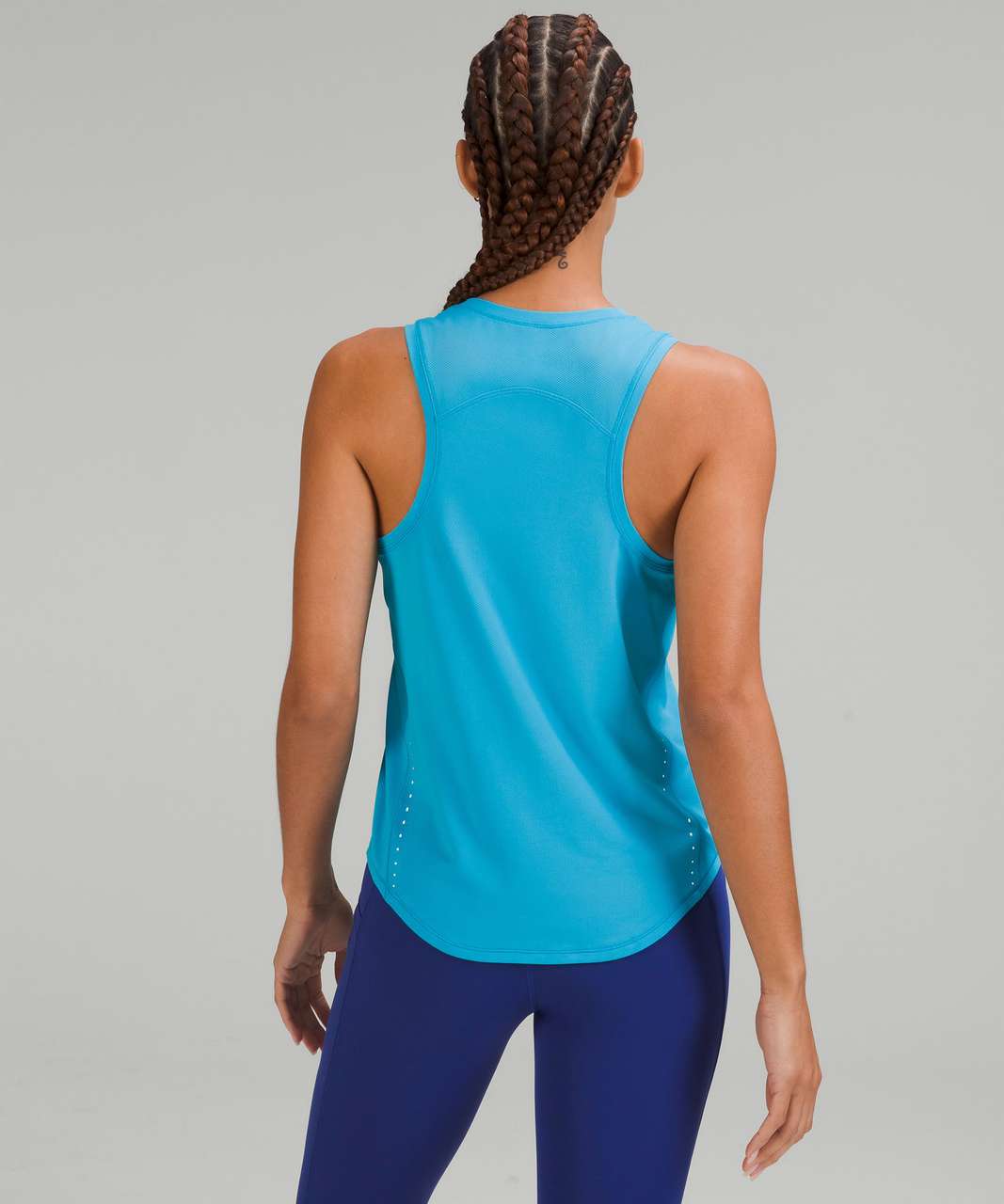 Lululemon High-Neck Running and Training Tank Top - Turquoise Tide