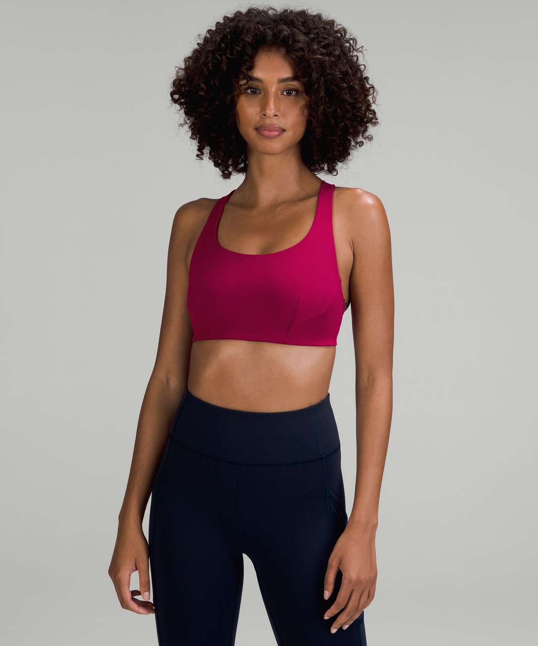 NWT Lululemon Wunder Train Longline Bra Medium Support Brier Rose