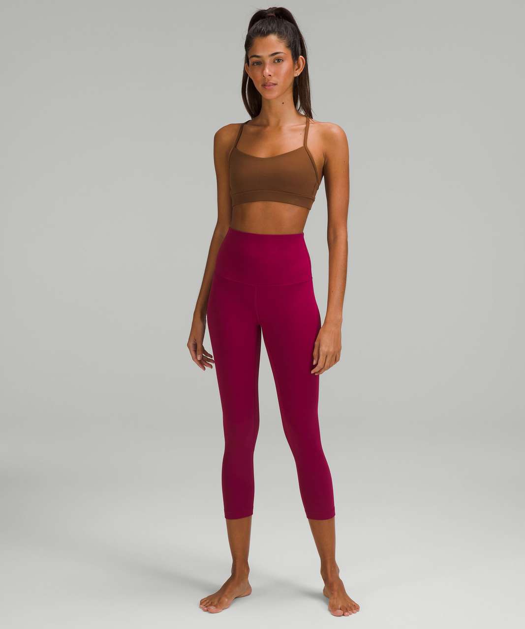 lululemon Women's lululemon Align High-Rise Crop 21, Pale Raspberry Size 8, Compare