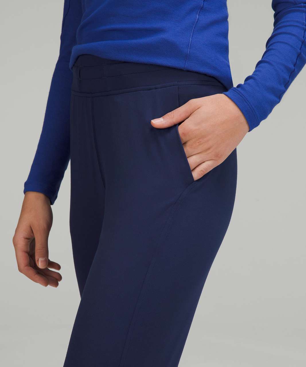 Lululemon Ready to Rulu High-Rise Fleece Jogger - Heathered True Navy -  lulu fanatics