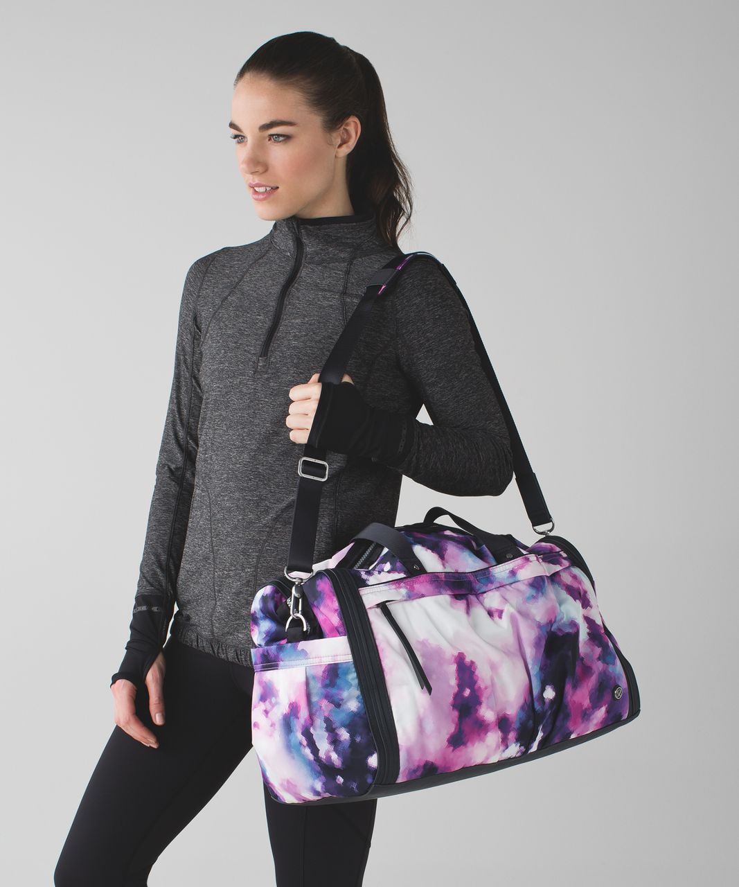 Lululemon Urban Warrior Duffel - Blooming Pixie Multi / Deep Coal