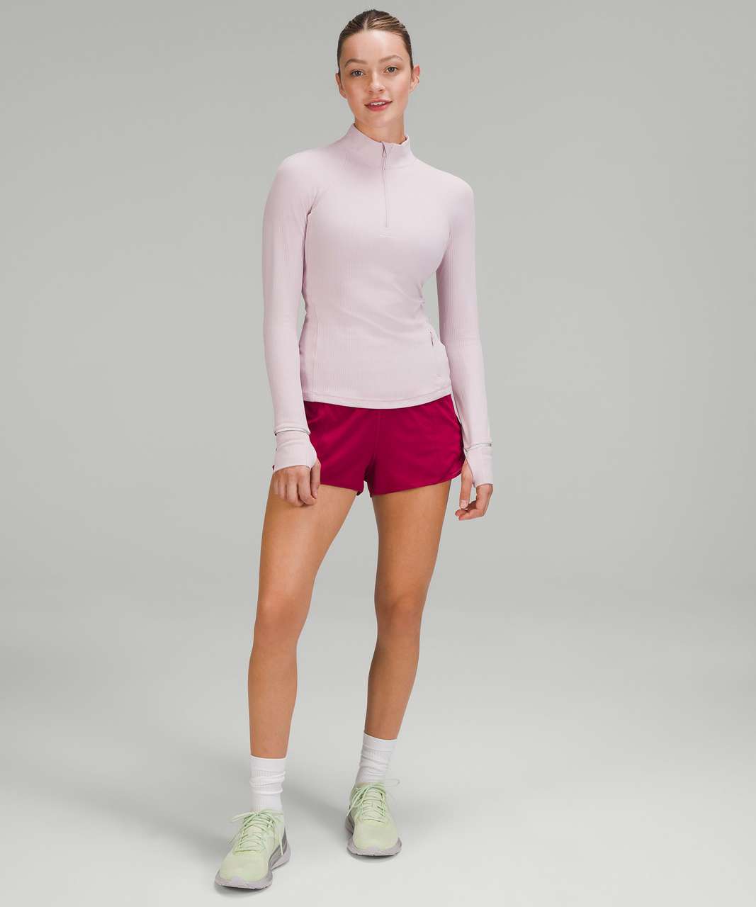 Lululemon Its Rulu Run Half Zip - Ripened Raspberry - lulu fanatics