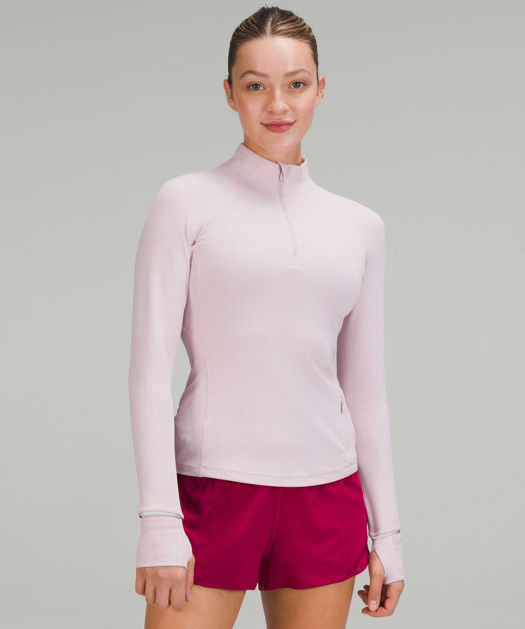 Lululemon Cinchable Fleece Zip-Up - Pink Peony - lulu fanatics