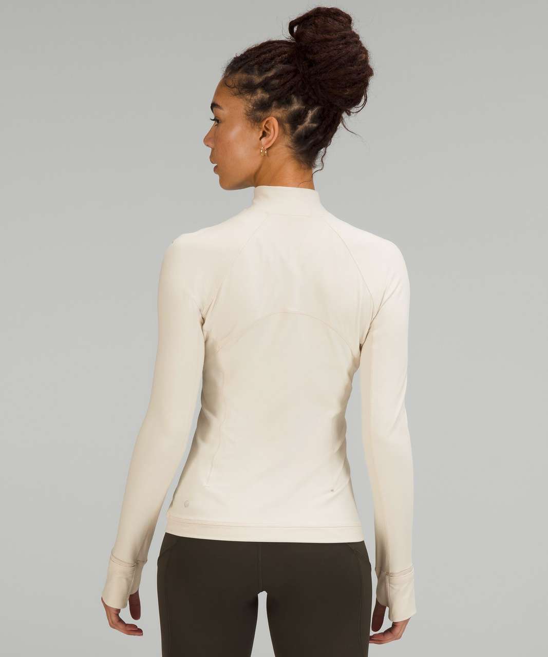 NEW Women Lululemon It's Rulu Run Cropped Half Zip Ribbed