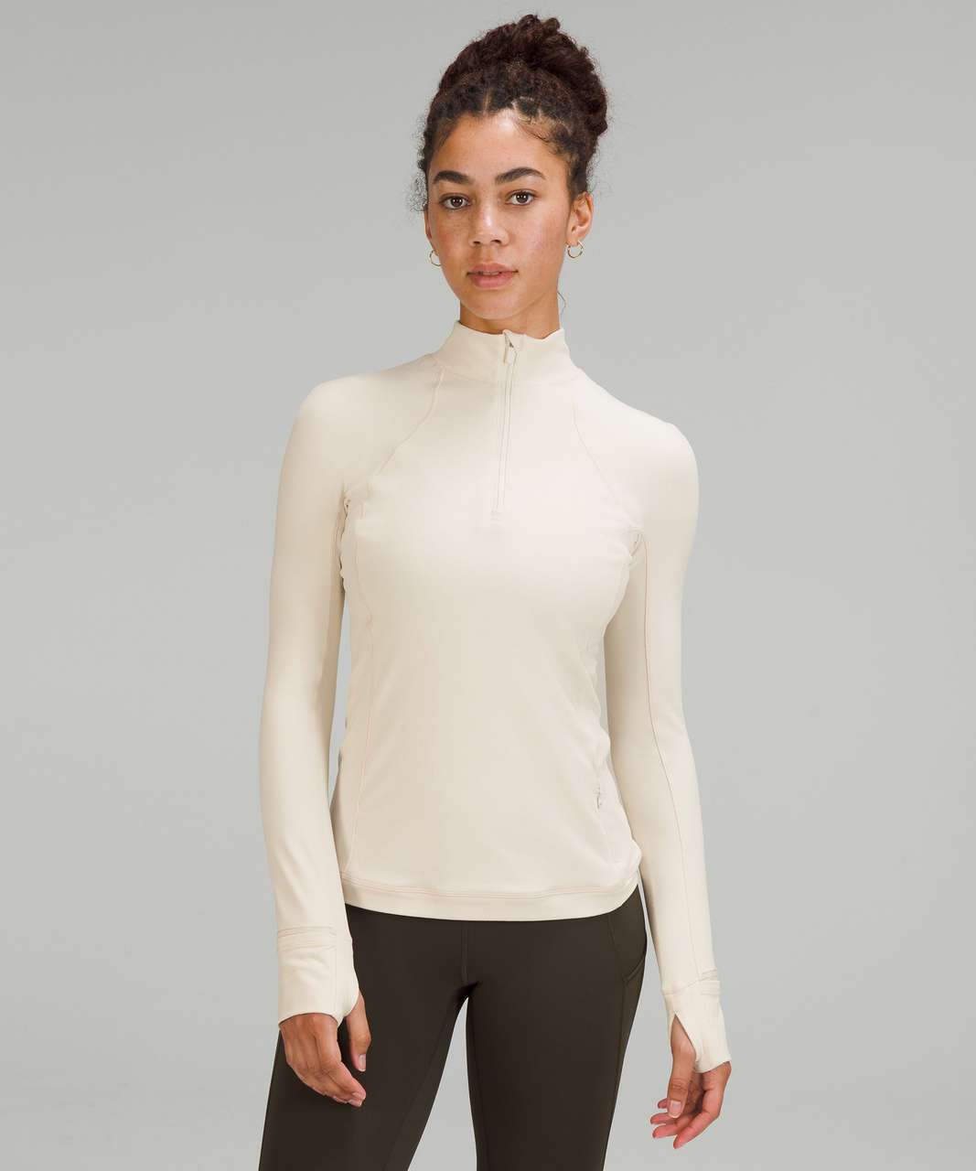 My first Scuba half zip is here🤍 White Opal in M/L : r/lululemon