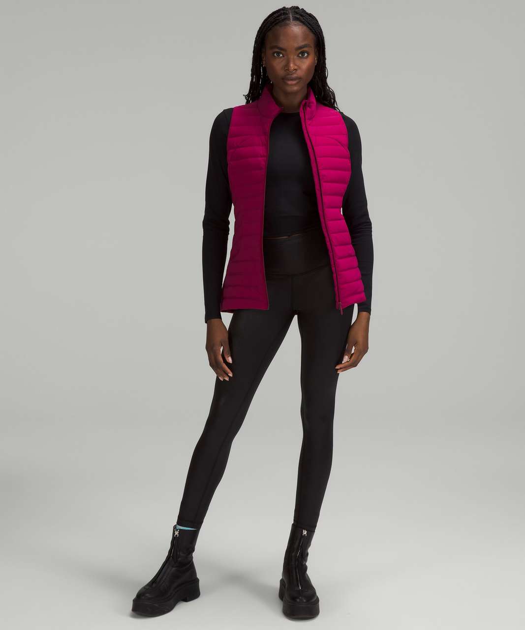 Lululemon Pack It Down Vest - Pomegranate - lulu fanatics