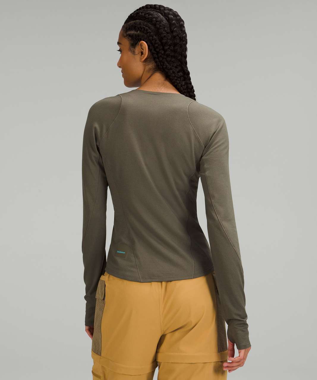 Lululemon Ventilated Hiking Long Sleeve Shirt - Carob Brown - lulu fanatics