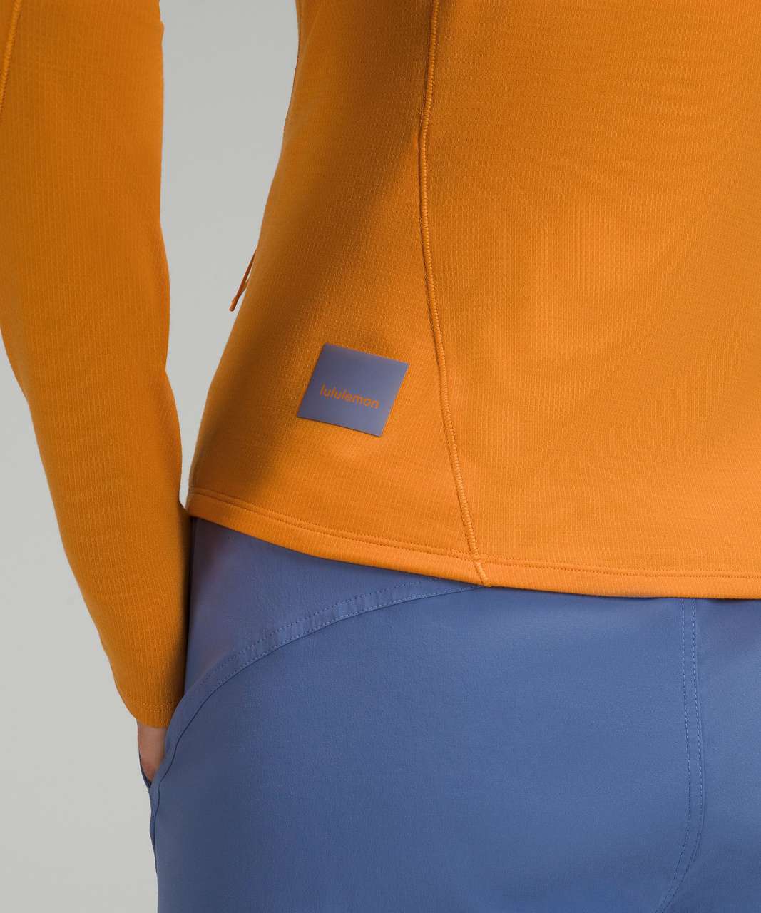 Lululemon Lightweight Hiking Long Sleeve Henley - Autumn Orange