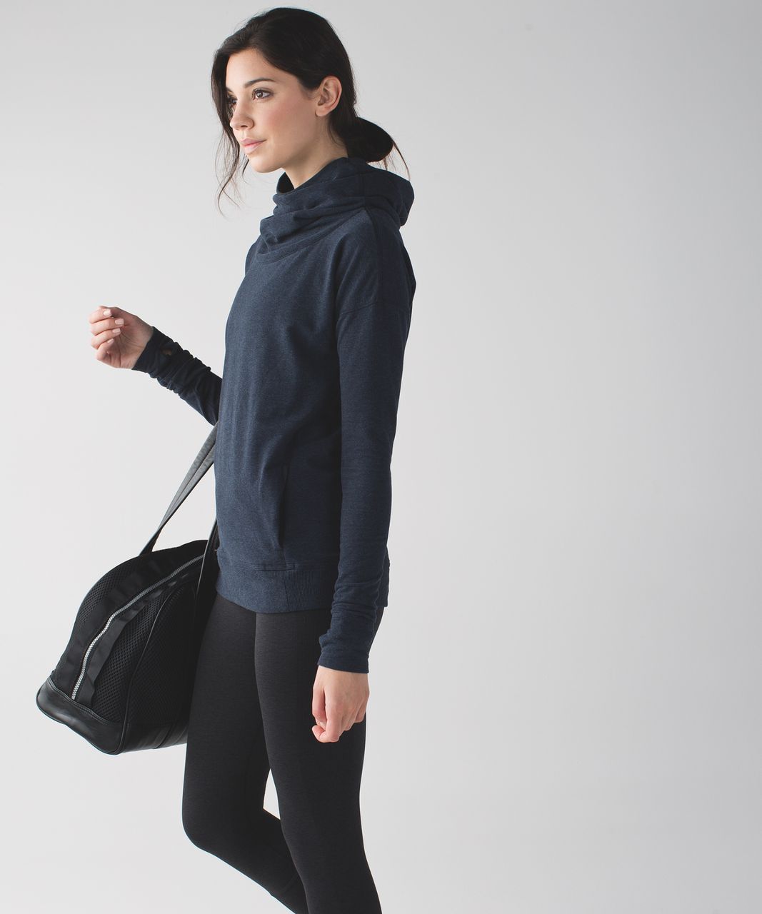 Lululemon Stress Less Hoodie - Heathered Naval Blue