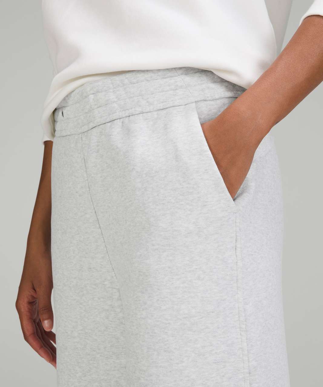 Lululemon Loungeful High-Rise Wide Leg Crop - Heathered Core Ultra Light Grey