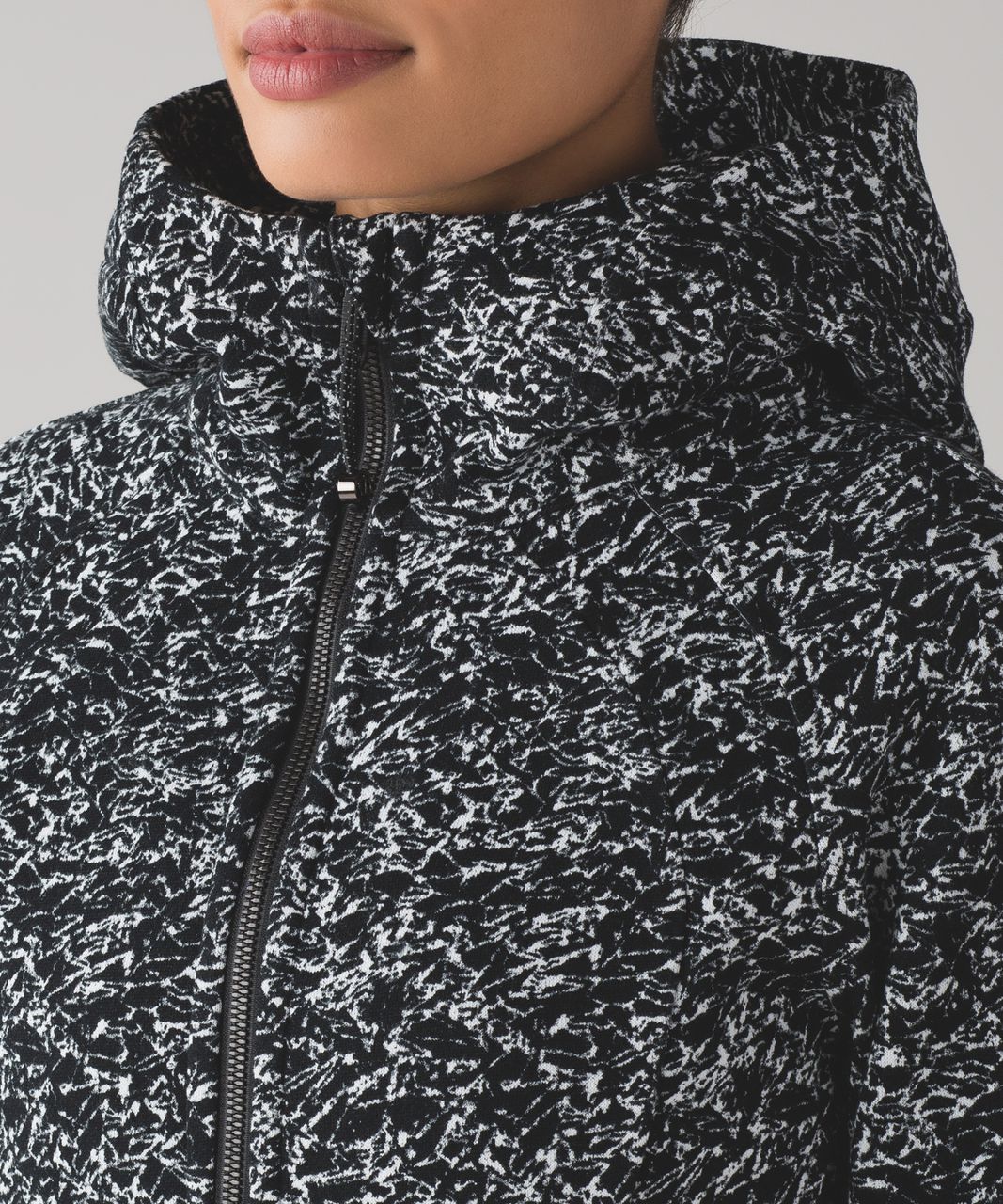 Lululemon Scuba Hoodie IV - Iced Wave White Black / Black - lulu