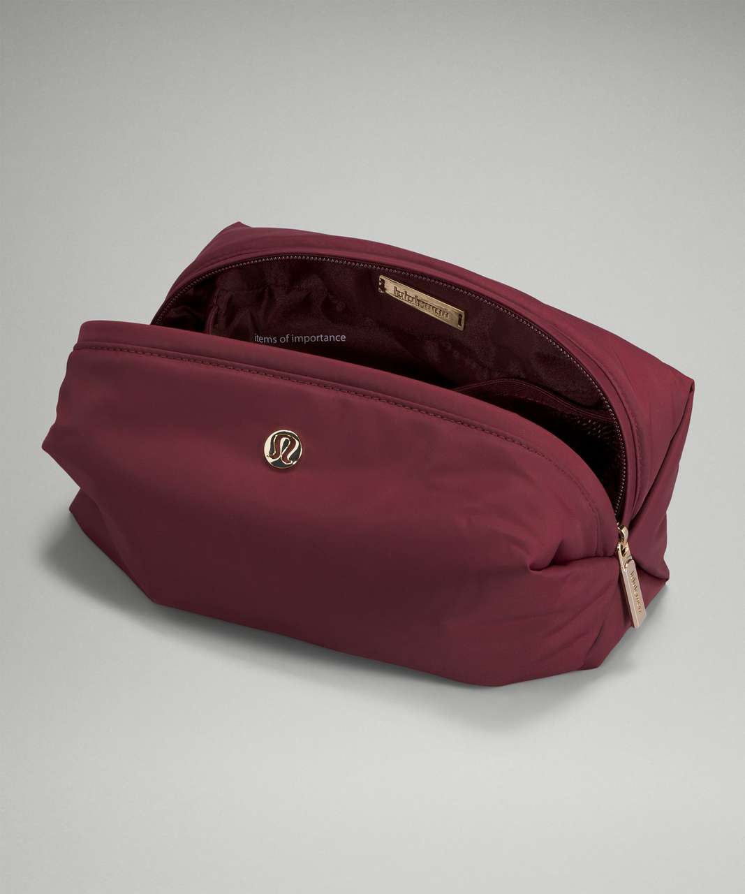 Lululemon Feeling Ready Pouch - Red Merlot / Gold