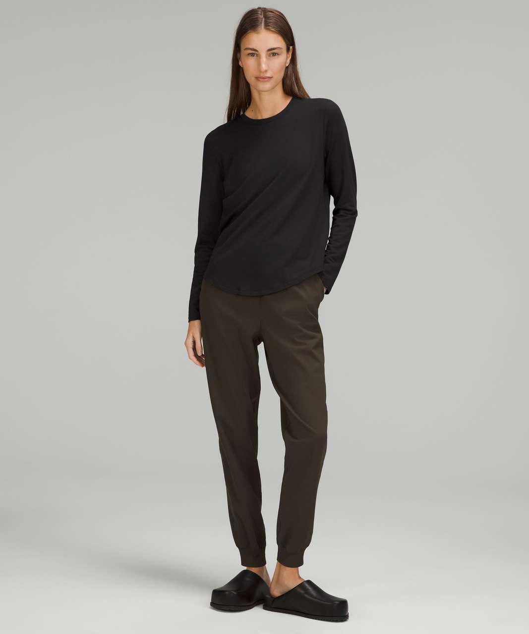 Lululemon Love Modal Fleece Long Sleeve Shirt - Black