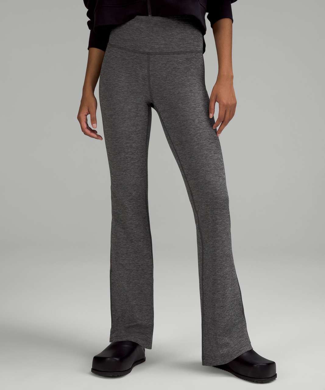 Lululemon Groove Super-High-Rise Flared Pant Nulu - Heathered Graphite Grey