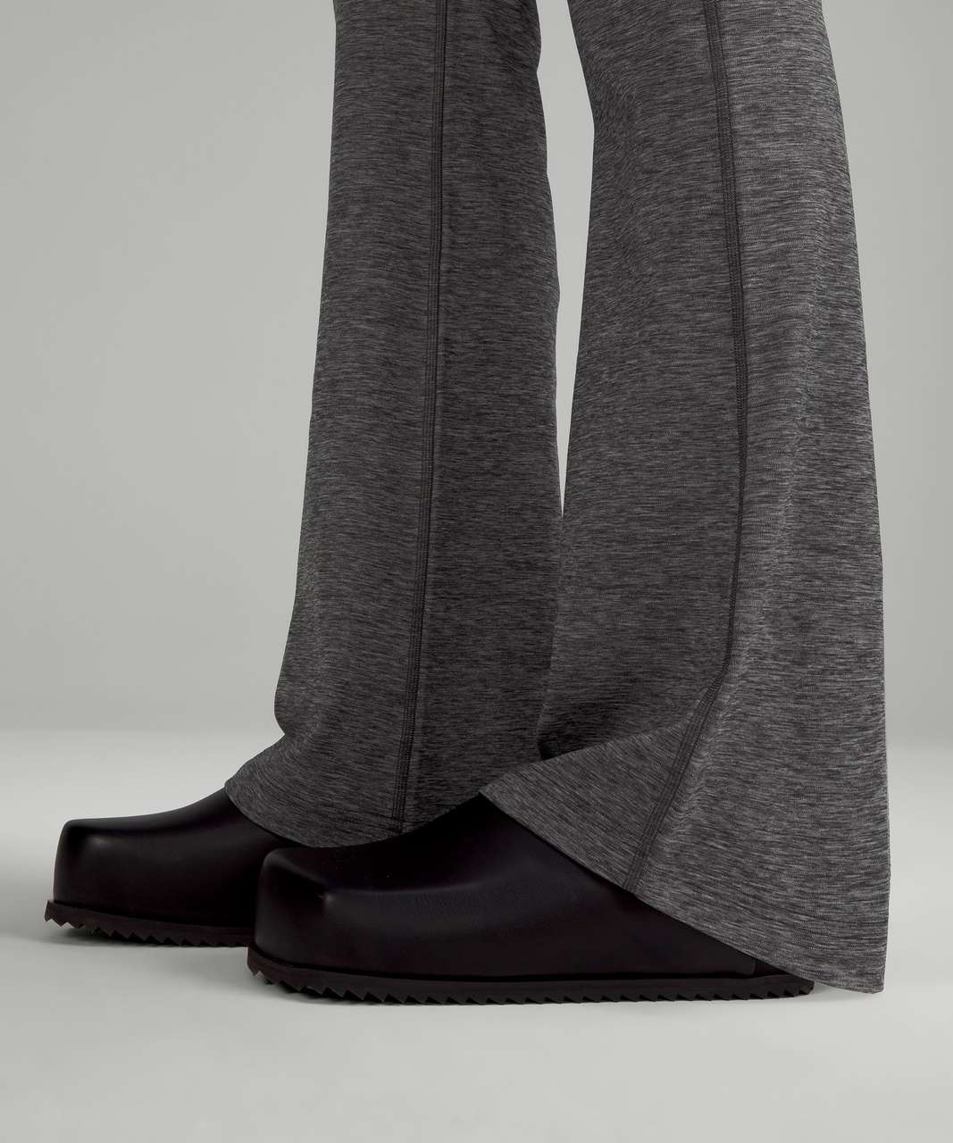 Lululemon Groove Super-High-Rise Flared Pant Nulu - Heathered Graphite Grey  - lulu fanatics