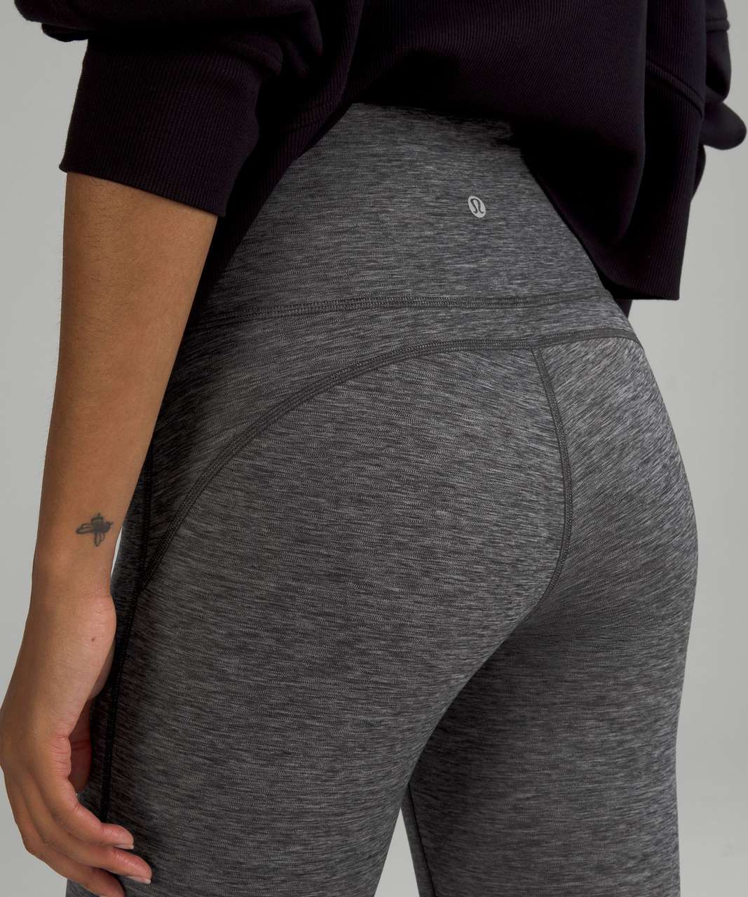 Lululemon Groove Super High Waist Flare Leg Pants Nulu Heather Gray Size 8  