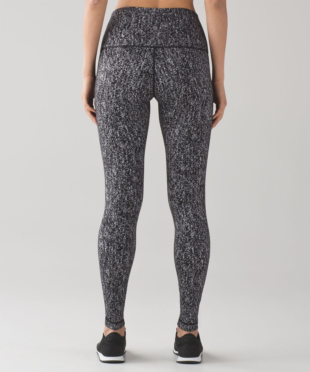 Lululemon Wunder Under Pant (Hi-Rise) - Luon Suited Jacquard Black White