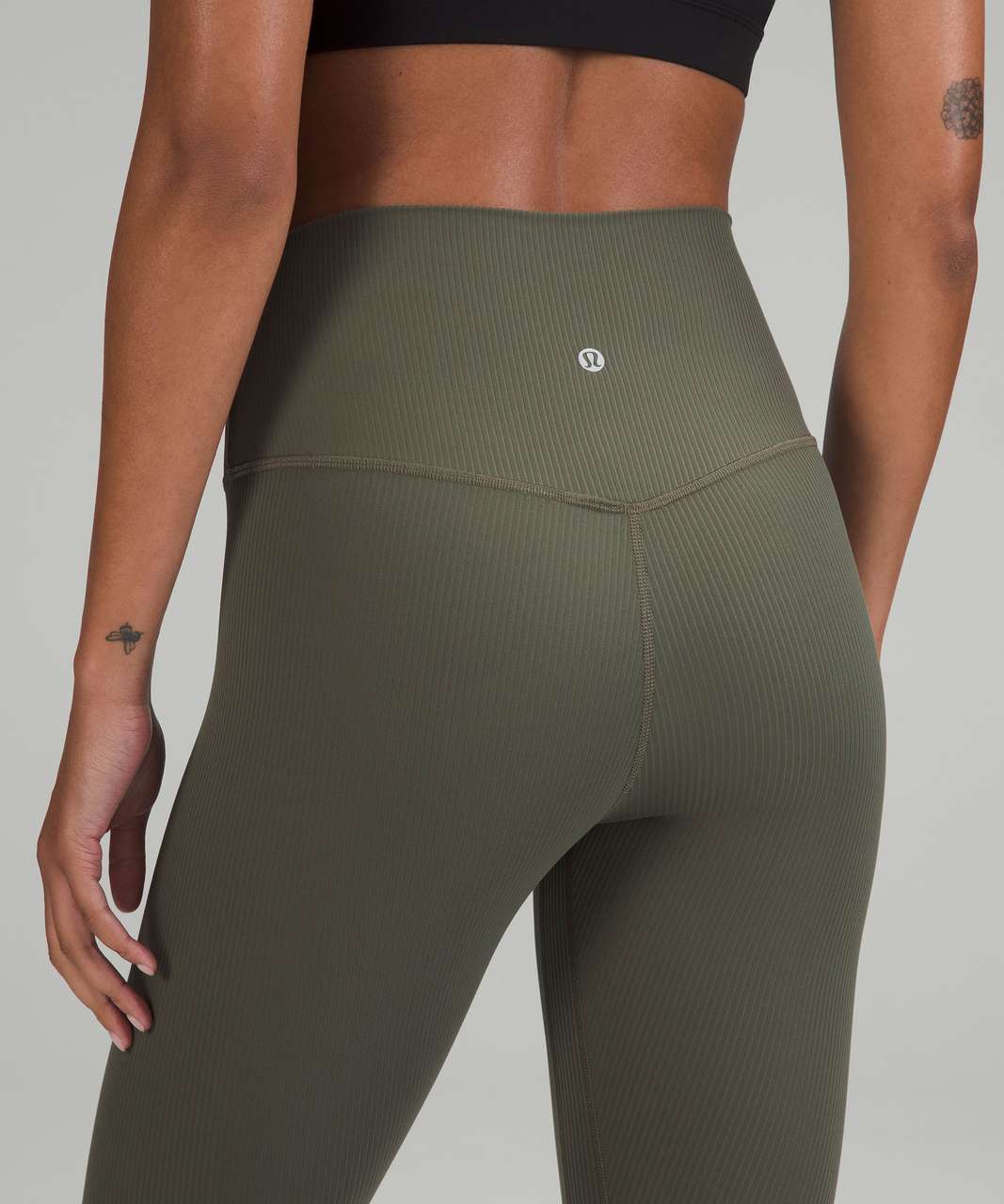 Lululemon Align Ribbed High-Rise Pant 25" - Army Green