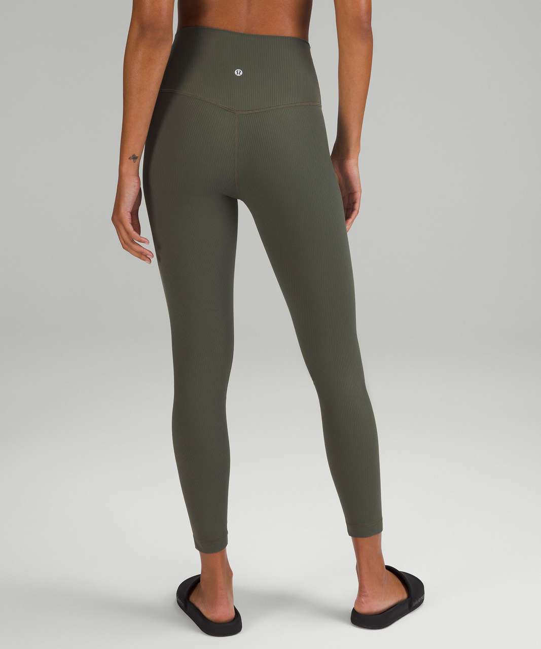 Lululemon Align Ribbed High-Rise Pant 25" - Army Green