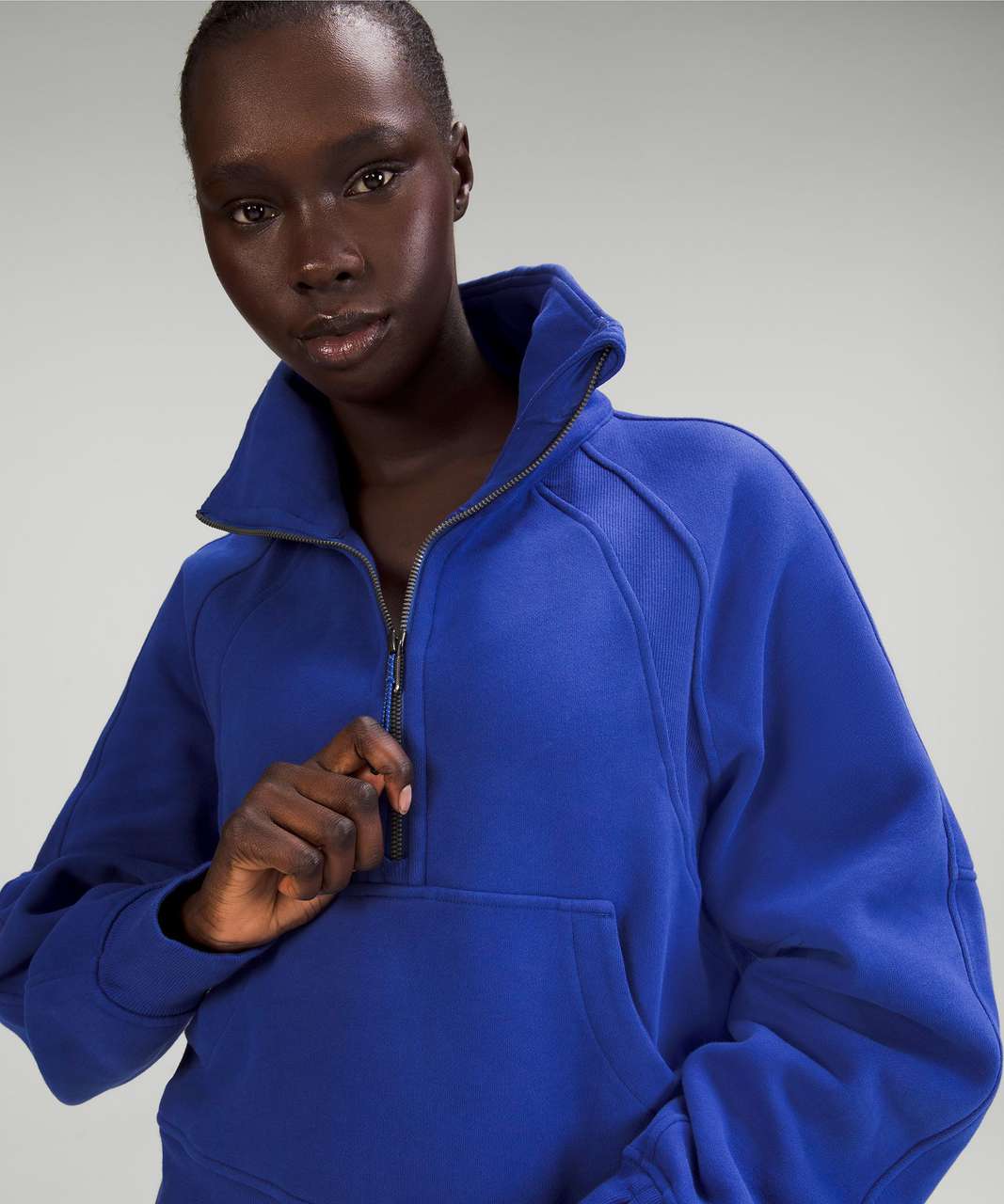 scuba oversized half zip funnel neck｜TikTok Search