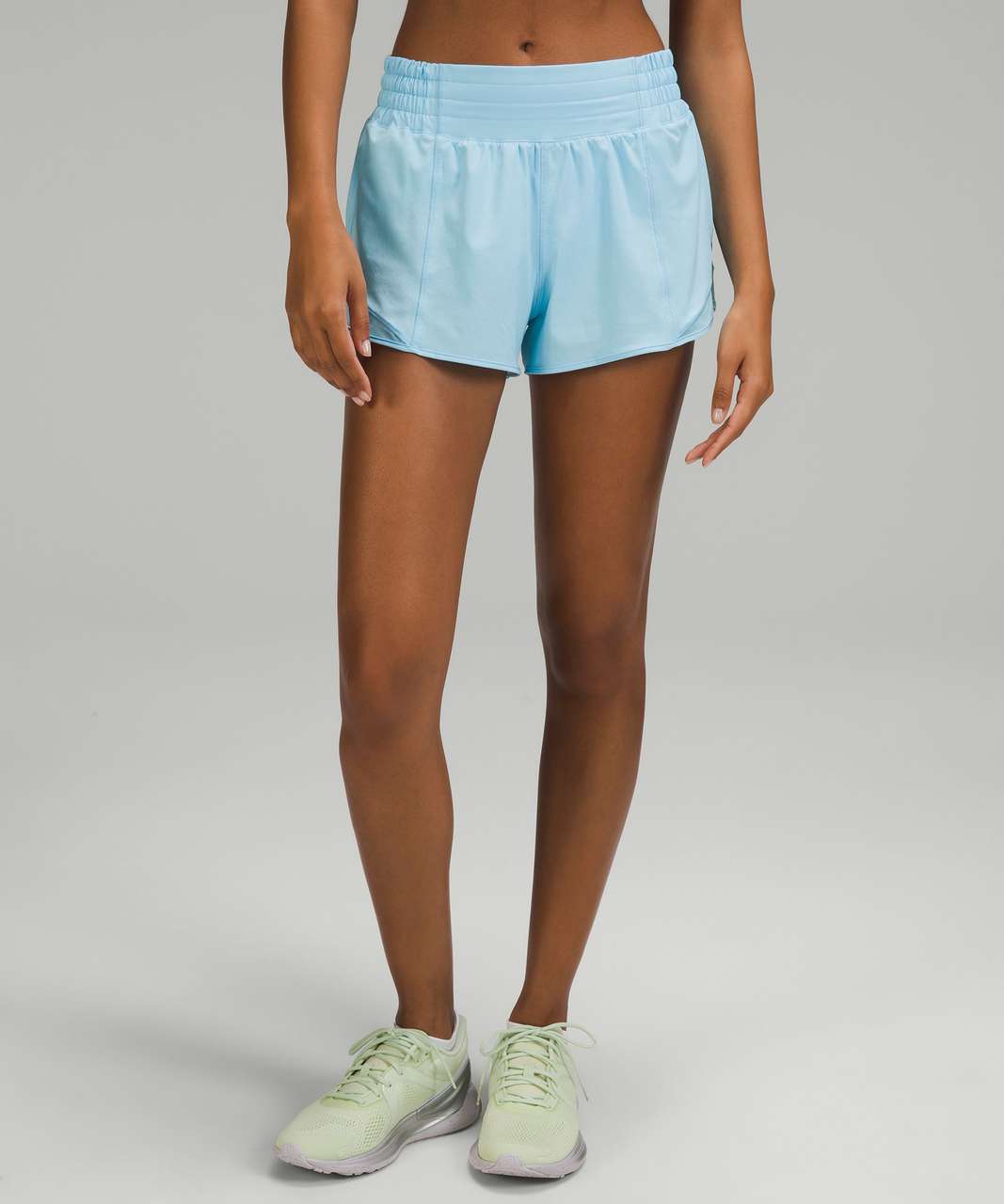 Lululemon Hotty Hot High-Rise Lined Short 2.5 - Blue Chill - lulu fanatics