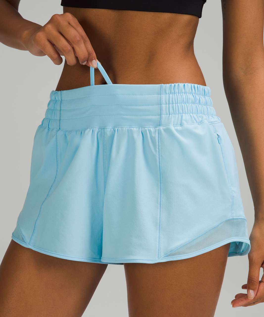 Lululemon Hotty Hot High-Rise Lined Short 2.5" - Blue Chill