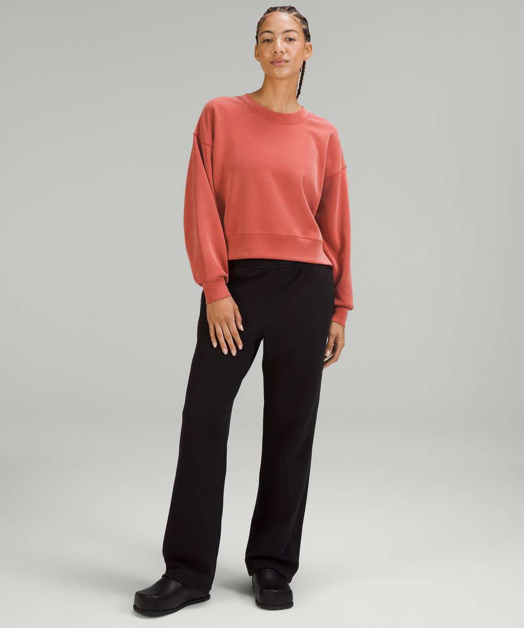 Lululemon All Yours Cropped Crew *Lunar New Year - Love Red - lulu fanatics