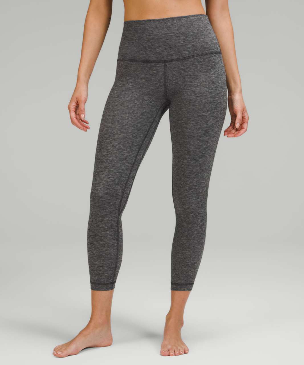 NWT Lululemon Align Crop Hi Rise 17 Size 4 Diamond Dye Pitch Grey Graphite  Gray