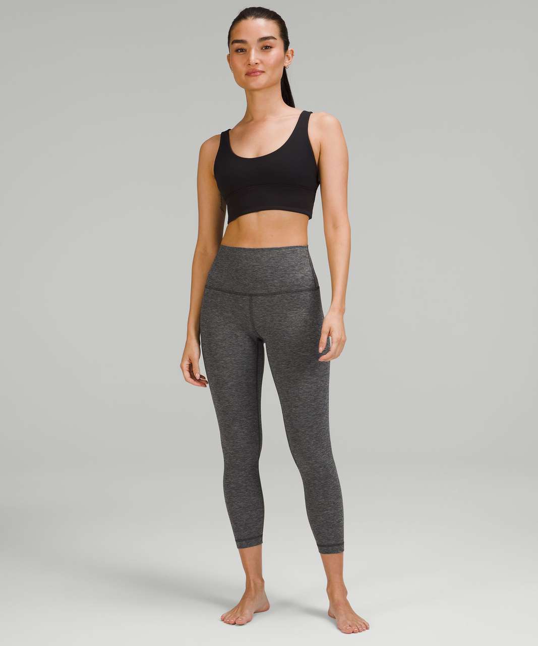 Lululemon Align High-Rise Crop 23 - Heathered Graphite Grey